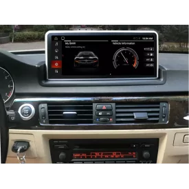 Ecran GPS Android BMW E90 Tactile Apple Carplay Adaptable Serie 3 Autoradio business cd 16/9 ccc pro 330d Origine 2005 2006 2007